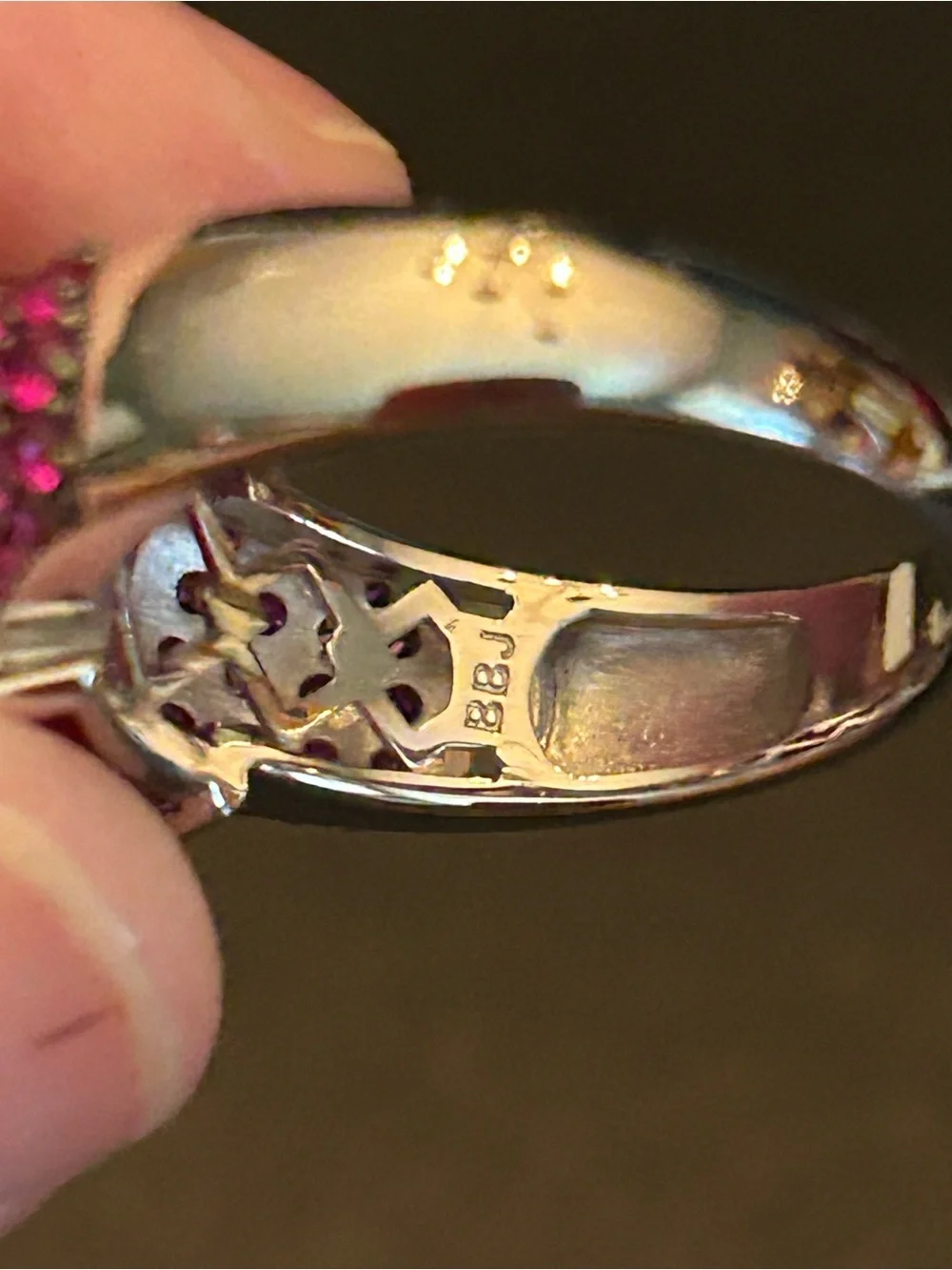 7.47CTW Unique Cut Lab Created Ruby Cocktail Ring Set in 925 Sterling Silver